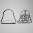 Darth-Vader-C.png Star Wars Cookie Cutter Darth Vader, BB8, R2D2, Grogu, Mandalorian, Milleniun Falcon, Stormtropper OLD, Stormtropper NEW