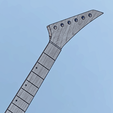 6.png Jackson Dinky DK2-Style Guitar Neck Only - CNC / 3D Printable STL File (1:1 Scale)