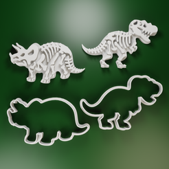 render_001.png Fichier STL DINOSAURES - 02 EMPORTE-PIÈCES・Modèle à télécharger et à imprimer en 3D