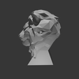 LION-SIDE.png Busto de león Low Poly