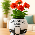 123qqqq.png Capsule Corp ship Planter - Dragonball