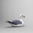 seagul2.jpg 1/32 Scale Swimming Seagull - Realistic Coastal Bird Figure for Slot Car Diorama, Beach Scene & Miniature Display