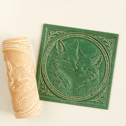 6.png Fox Lovers Texture Roller Fichier STL - Téléchargement numérique