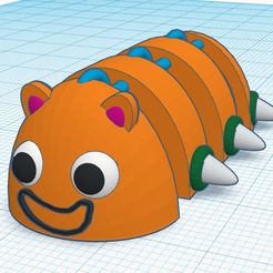 caterpillar-stl-pic.png Файл STL Артикулирующая гусеница・3D модель для печати скачать