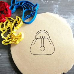 purse.jpg STL file Purse Cookie Cutter・3D printing template to download, Cookiecutterstock