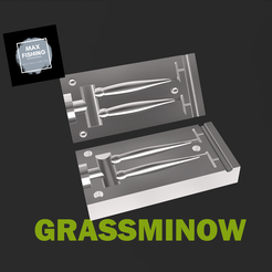 grassminow.png Datei STL Weichköderform "Grassminnow" 5cm・Modell für 3D-Druck zum herunterladen