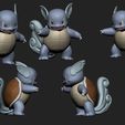 wartortle-cults-5.jpg Pokemon - Wartortle with 3 different poses