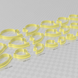 Capture1.png Archivo 3D Ghost 3 Clay Cutter - Halloween Earring STL Digital File Download- 14 tamaños y 2 versiones de cortador de pendientes, cortador de galletas・Objeto de impresión 3D para descargar