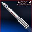 Proton M Russian Launch Vehicle Proton M Launch Vehicle - with Rocket Exhaust & Launch Pad