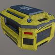 Scifi_crate_render3.jpg Weapons Crate 3D Model