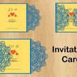 2.jpg Mandala style invitations for weddings, xv years, baptisms, etc. 10 models - Vectors laser engraving and cutting