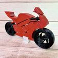 Moto-3d.jpg Moto GP easy to print and without brackets