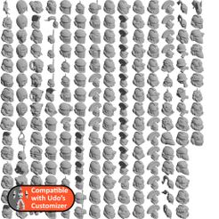 folder.jpg Free 3D file Remix of various head for Udo's customizer・3D print object to download