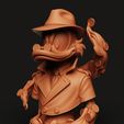 D5.86.jpg Dagobert Duck Büste | Disney Schatzsucher Statue | Detective Duck Fan Art