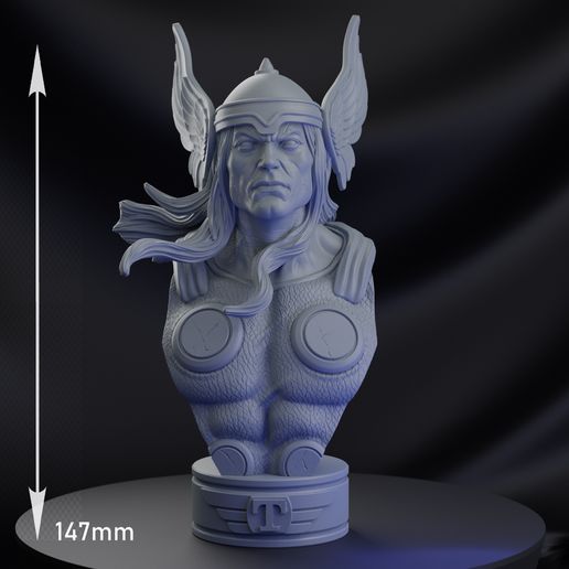 👤 THOR CLASSIC BUST・ STL File for 3D printing・Cults