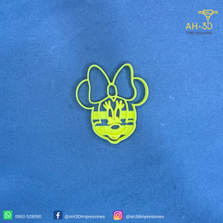 Minnie-v2.png STL file Minnie cookie cutter・3D printing idea to download