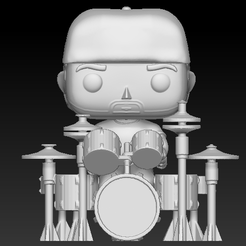 Captura de Pantalla 2020-09-30 a la(s) 14.27.08.png 3D-Datei Funko Pop Drummer Ensemble Head and Drum Set・3D-druckbares Modell zum Herunterladen
