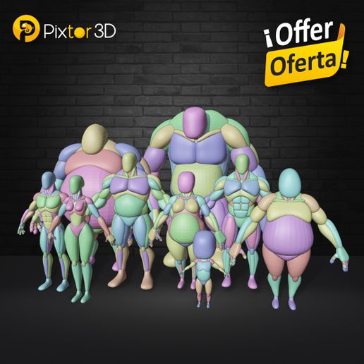 🗿 Blocking 3d (9 models)・Archivo 3D para Impresión 3D・Cults
