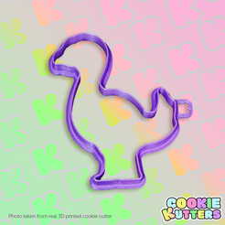 638_cutter.png Archivo STL MOLDE PARA GALLETAS DE DINOSAURIO GALLIMIMUS・Design para impresora 3D para descargar
