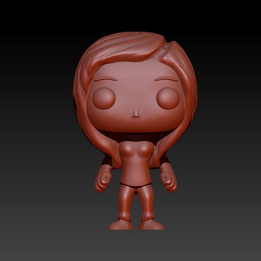 FUNKO POP GIRL 3D model