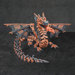 Flexi Factory Print-in-Place Mech Dragon