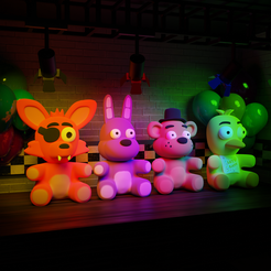 F1.png Fichier STL Peluche FNAF・Objet pour imprimante 3D à télécharger
