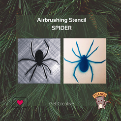LI | RO Stencil \ ai “ SPIDER NBN mim Creat AN a ae A Airbrush Stencil Spider