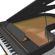 3.png Beethoven PIANO KEYBOARD THEATER WORK SCORE MUSIC SYMPHONY SCIFI TECHNOLOGY Mozart 3D MODEL 7