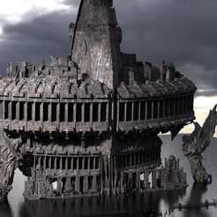 untitled.1609.png Файл OBJ Огромный храм ацтеков・Дизайн 3D-печати для загрузки3D, aramar