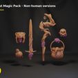 magnetic-dnd-non-human-orc-stl-3d-print.jpg Magnetic DnD - Forest Magic Pack