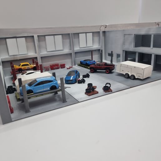 【使い勝手の良い】 Workshop 🚗 diorama ・Cults for File STL v2・ 1/64 ミニカー
