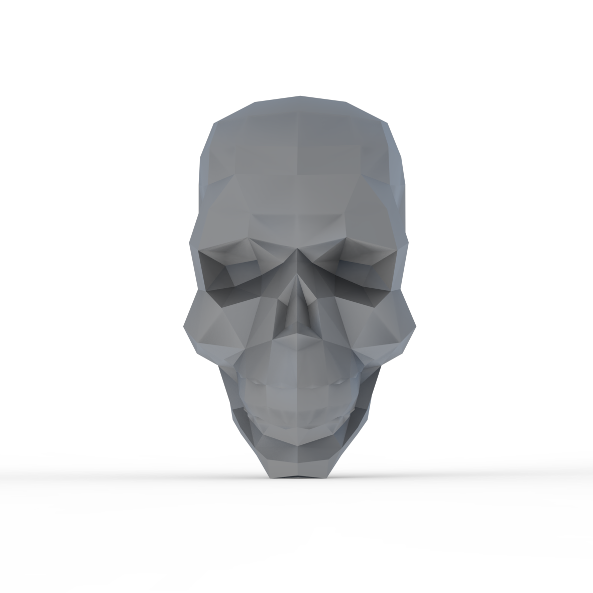 Download OBJ file Crystal skull low poly • 3D printable design ・ Cults