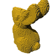 1.png Pixel Rabbit / Bunny low-poly 3d model