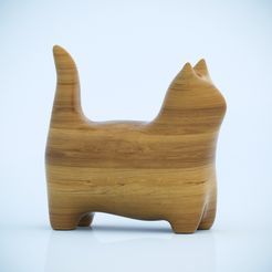 Cat-statue2-JPG2ava.jpg Fichier STL Statue de chat・Modèle pour imprimante 3D à télécharger