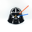 darthclock1.png Fichier STL Horloge murale Dark Vador inspirée de Star Wars - Edition Episode IV, V et VI - Imprimé en 3D・Objet imprimable en 3D à télécharger