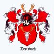 Dreishach Dreisbach Family Crest
