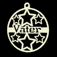 Vater.png Mum and Dad Christmas Decorations