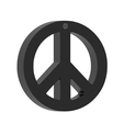 render0004.png Peace Sign Keychain