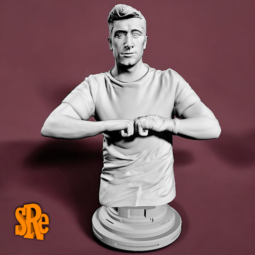 Busto Robert Lewandoski - Delantero del F.C Barcelona y Polonia 3D model