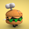 4.png Cartoon Character - Burger Man