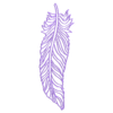 Pluma1.stl FEATHER PAINTING - LEAF PAINTING - WALL ART 2D