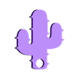 cactus 2.stl Free STL file Cactus keychain or pendant・3D print design to download