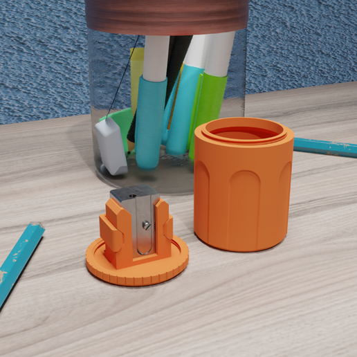 ️ Pencil Sharpener Attachment・Free STL File for ・Cults