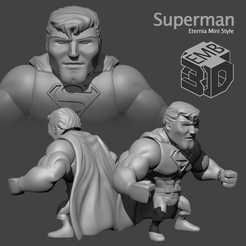 Superman.png Fichier STL Le style de Superman Eternia Mini・Modèle pour imprimante 3D à télécharger