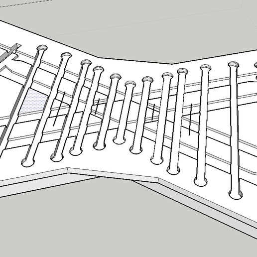 🚂 45 Degree N Scale Crossing Track Jigs Tools Tiebeds・ STL File for 3D ...