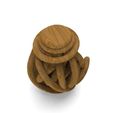 5.169.jpg Organic Rope Twist Vase 3D Print Model