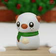 Oshawott_snowman03.png Oshawott Snowman Christmas Pokemon Decor