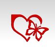 butterfly-with-heart.jpg Heart Shaped With Butterfly wall art decoration
