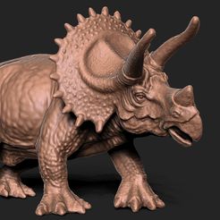 1.jpg Fichier STL Triceratops, Dinosaure・Plan imprimable en 3D à télécharger, Chamarart