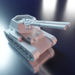 TankHeavyFLAK1.png STL file World War II Heavy FLAK Tank・3D printer design to download